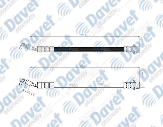 SVAC 760181 Arka Sol Fren Hortumu Rav4 Iii 07-13 Rav4 Iv 2.0/2.2/2.5 Hybrid 13->  ####